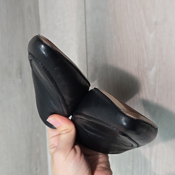 Franco Sarto Anthropologie Women's  Sela Black Leather Mules Pointed Toe Sz 8M - Picture 3 of 11
